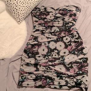 Ruched Strapless Dress